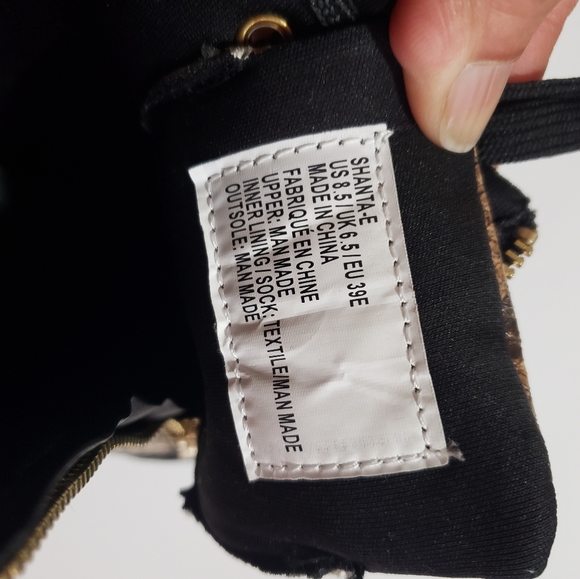 Snake Print Wedge Sneaker Booties - Picture 7 of 7